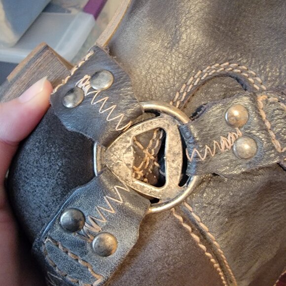 Bed Stu Cobbler Series Opal Brown Leather Harness Boots - Picture 4 of 16